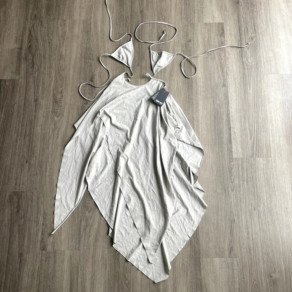 Dolls Kill Dresses & Skirts - Dolls Kill Med Darker Wavz Echo Asymmetrical Wrap Dress Medium​​​